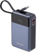 Батарея універсальна Canyon OnPower 600 Built-in Cable 20000mAh 65W Dark Grey  (CNS-CPB600DG)