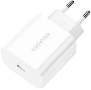 Зарядний пристрій Essager Vanjane Travelling Charger PD 20W White (ECTC-FJB02-P)