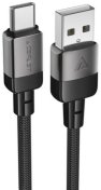 Кабель Acefast C9-04 3A AM / Type-C 1.2m Black/Grey  (6974316283010)