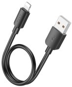 Кабель Hoco X96 Hyper 12W AM / Lightning 0.25m Black  (6942007609388)