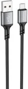 Кабель BOROFONE BX83 Famous 2.4A AM / MicroB 1m Black (6974443386387)