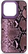 Чохол Harder for Apple iPhone 15 Pro - Genuine Snake Dark Purple (ARM76782)