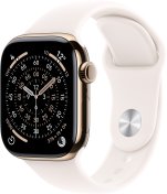 Смарт годинник Apple Watch 11 GPS LTE 42mm - Gold Titanium Case with Light Blush Sport Band - S/M (MF8W4)