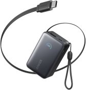 Батарея універсальна Anker Nano 10000mAh 45W Built-In USB-C Cable Black (A1638H11)