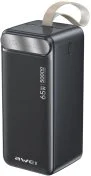 Батарея універсальна Awei 50000mAh PA-81 65W Black (6954284029551)