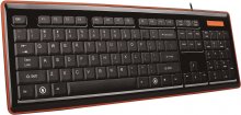 Клавіатура Gembird KB-6050LU-UA чорна/помаранчева