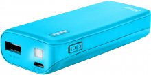 Батарея універсальна Trust Primo Power Bank 4400mAh Neon Blue (22057)