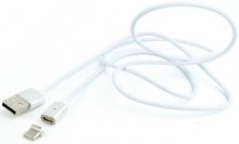 Кабель USB 2.0 (AM/Type-C) 1м, Cablexpert White