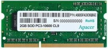 Оперативна пам’ять Apacer DDR3 1x2GB DS.02G2J.H9M