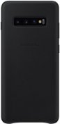 Чохол Samsung for Galaxy S10 Plus G975 - Leather Cover Black  (EF-VG975LBEGRU)