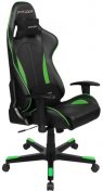 Крісло ігрове DXRacer Formula OH/FE57/NE Vinil+PU шкіра, Al основа, Black/Green