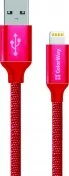 Кабель ColorWay AM / Lightning 1m Red (CW-CBUL004-RD)