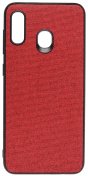 Чохол Milkin for Samsung A205/A20 2019 - Creative Fabric Phone Case Red