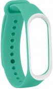 Ремінець Climber for Xiaomi Mi Band4 - Original Style Silicone Double Color Green/White (CBXM408 Green/White)