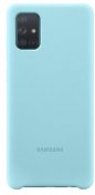 Чохол Samsung for Galaxy A71 A715F - Silicone Cover Blue  (EF-PA715TLEGRU)