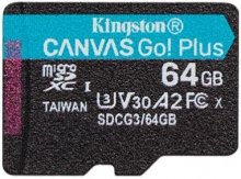 Карта пам'яті Kingston Canvas Go Plus Micro SDXC 64GB SDCG3/64GBSP