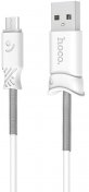 Кабель Hoco X24 Pisces AM / Micro USB 1m White (X24 Micro White)