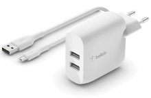 Зарядний пристрій Belkin Home Charger White with MicroUSB cable (WCE001VF1MWH)