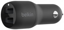 Автомобільний зарядний пристрій Belkin Boost Charger 2xUSB 24W Black  (CCB001BTBK)