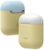 Чохол Elago для Airpods - Duo Case Yellow/White/Pastel Blue (EAPDO-YE-WHPB)