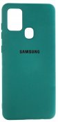 Чохол Device for Samsung A21s A217 2020 - Original Silicone Case HQ Dark Green  (SCHQ-SMA217-DG)