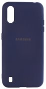 Чохол Device for Samsung A01 A015 2020 - Original Silicone Case HQ Dark Blue  (SCHQ-SMA01-DB)