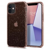 Чохол Spigen for iPhone 12 Mini - Liquid Crystal Glitter Rose Quartz  (ACS01742)