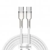 Кабель Baseus Cafule Metal 100W CM / CM 1m White (CATJK-C02)
