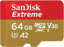 Карта пам'яті SanDisk Extreme V30 Micro SDXC 64GB (SDSQXAH-064G-GN6MN)