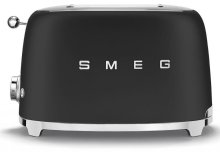 Тостер Smeg Retro Style Matte Black (TSF01BLMEU)