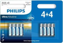 Батарейка Philips Ultra Alkaline LR03 (AAA) (BL/8)