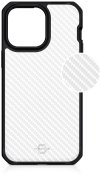 Чохол iTSkins for iPhone 14 Pro HYBRID R TEK Black and Transparent (AP4X-HBTEK-BKTR)