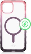 Чохол iTSkins for iPhone 14/13 SUPREME R PRISM with MagSafe light pink and grey (AP4N-SUPMA-LPGR)