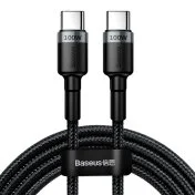 Кабель Baseus Cafule Flash Charging 100W 5A Type-C / Type-C 2m Gray/Black (CATKLF-ALG1)