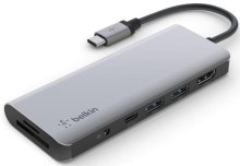 USB-хаб Belkin 7in1 Multiport Dock (AVC009BTSGY)