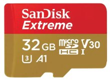 Карта пам'яті SanDisk Extreme A1 V30 UHS-I Micro SDHC 32GB with adapter (SDSQXAF-032G-GN6MA)