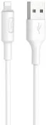 Кабель Hoco X25 2A AM/Lightning 1m White (6957531080114)