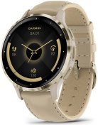 Смарт годинник Garmin Venu 3S French Gray/Soft Gold with Quick Release Leather Strap (010-02785-55)