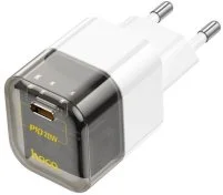 Зарядний пристрій Hoco C125A Transparent 20W Black (6931474798336)
