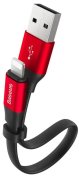 Кабель Baseus Nimble Portable AM / Lightning 0.23m Red  (CALMBJ-B91)