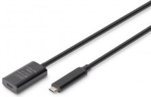 Кабель Digitus Active Cable 10G CM / CF 5m Black  (DA-73112)