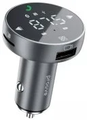 FM-Трансмітер + АЗП Proove FM Launcher Sound Sync 30W Gray