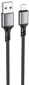 Кабель BOROFONE BX83 2.4A AM / Lightning 1m Black  (6974443386356)