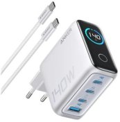 Зарядний пристрій Anker Laptop GaN Charge 140W Silver  (B2697G41)