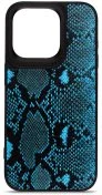 Чохол Harder for Apple iPhone 15 Pro - Genuine Snake Dark Blue (ARM76781)