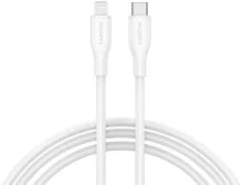 Кабель Canyon CLNM60 60W Type-C / Lightning 1m White (CNS-CLNM60SC10W)