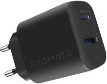 Зарядний пристрій Promate BiPlug-2 Black (biplug-2.black)