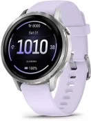 Смарт годинник Garmin Venu 4 - 41 mm Silver with Periwinkle Silicone Band (010-03013-01)