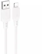 Кабель BOROFONE BX115 Lotto 2.4A AM / Lightning 1m White (6941991119637)