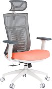 Крісло OfficePro Balance OC550-W-DG-OR White/Dark Gray/Orange